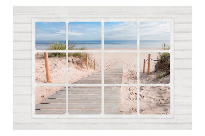 Valokuvatapetti Window & Beach 100x70 - Artgeist sp. z o. o. - Sisustustuotteet - Seinäkoristeet - Tapetit - Valokuvatapetit