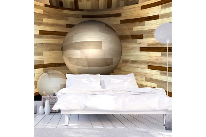 Valokuvatapetti Wooden Orbit 100x70 - Artgeist sp. z o. o. - Sisustustuotteet - Seinäkoristeet - Tapetit - Valokuvatapetit