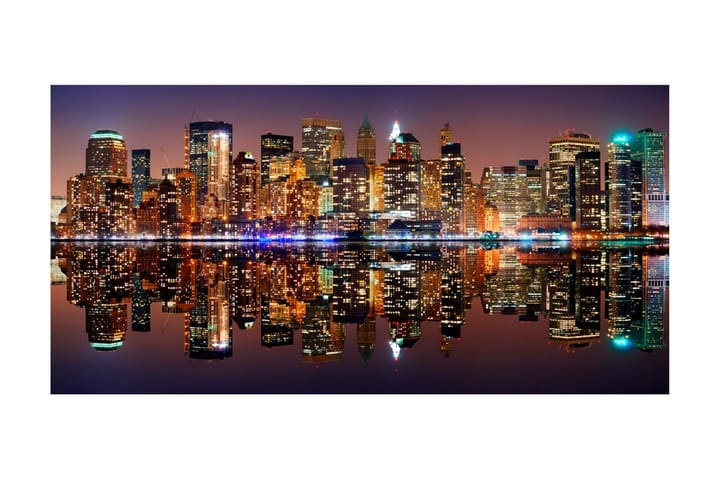 Valokuvatapetti XXL Gold Reflections NYC 550x270 - Artgeist sp. z o. o. - Sisustustuotteet - Seinäkoristeet - Tapetit - Valokuvatapetit