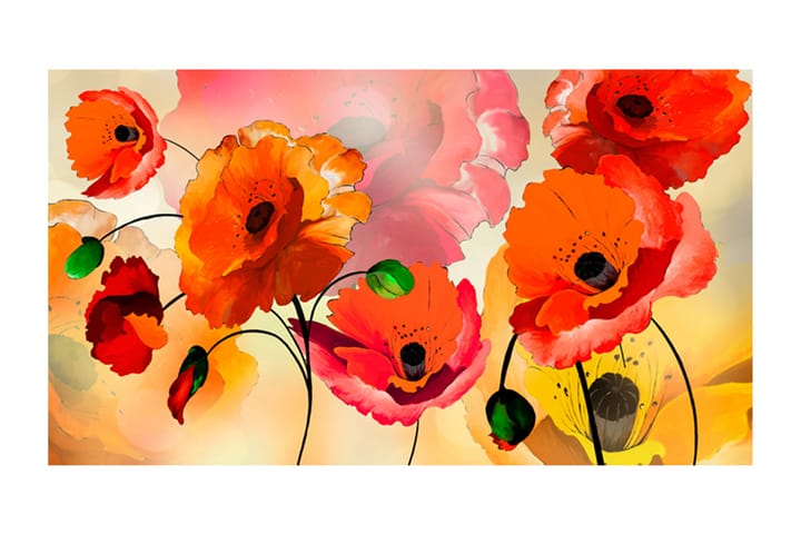 Valokuvatapetti XXL Velvet Poppies 500x280 - Artgeist sp. z o. o. - Sisustustuotteet - Seinäkoristeet - Tapetit - Valokuvatapetit