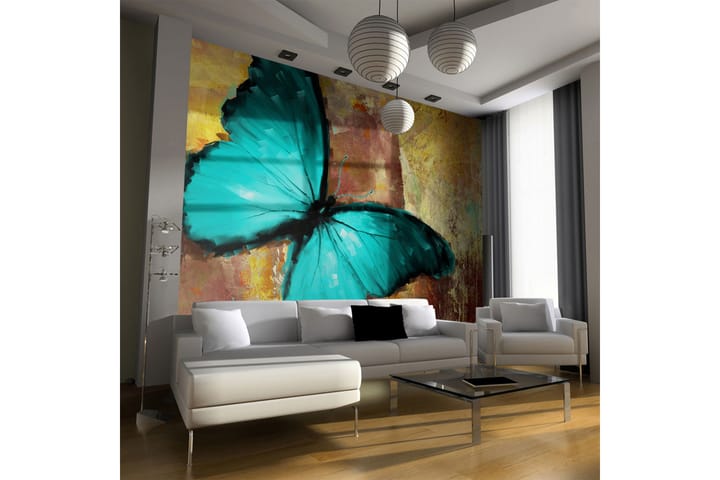 Valokuvatapetti Painted Butterfly 350x270 - Artgeist sp. z o. o. - Sisustustuotteet - Seinäkoristeet - Tapetit - Valokuvatapetit