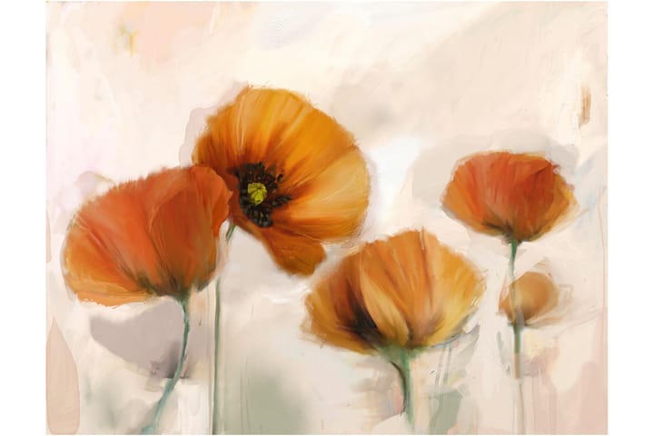 Valokuvatapetti Poppies Vintage 200x154 - Artgeist sp. z o. o. - Sisustustuotteet - Seinäkoristeet - Tapetit - Valokuvatapetit