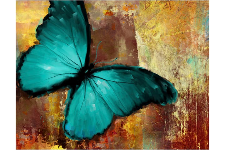 Valokuvatapetti Painted Butterfly 200x154 - Artgeist sp. z o. o. - Sisustustuotteet - Seinäkoristeet - Tapetit - Valokuvatapetit