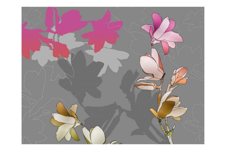 Valokuvatapetti Pastel Magnolias 200x154 - Artgeist sp. z o. o. - Sisustustuotteet - Seinäkoristeet - Tapetit - Valokuvatapetit