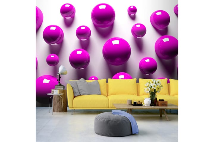 Valokuvatapetti Purple Balls 250x175 - Artgeist sp. z o. o. - Sisustustuotteet - Seinäkoristeet - Tapetit - Valokuvatapetit