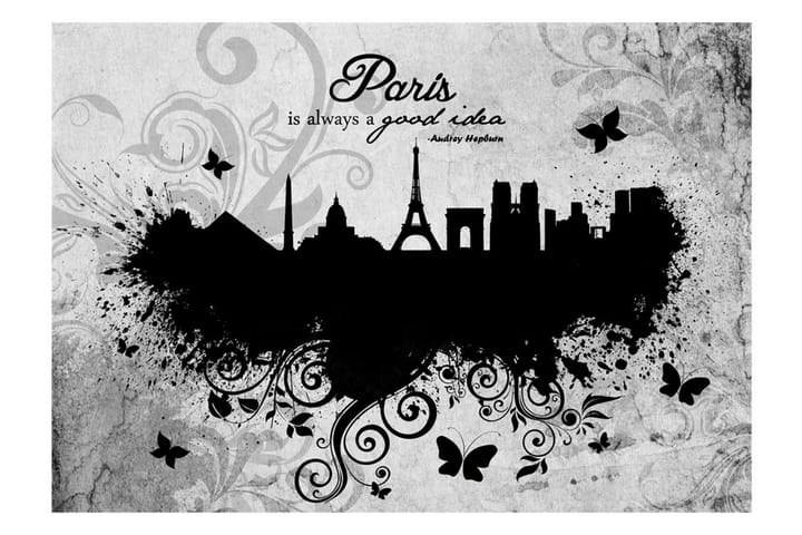 Valokuvatapetti Paris Is Always A Good Idea B&W 200x140 - Artgeist sp. z o. o. - Sisustustuotteet - Seinäkoristeet - Tapetit - Valokuvatapetit