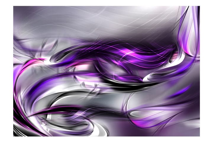 Valokuvatapetti Purple Swirls 400x280 - Artgeist sp. z o. o. - Sisustustuotteet - Seinäkoristeet - Tapetit - Valokuvatapetit