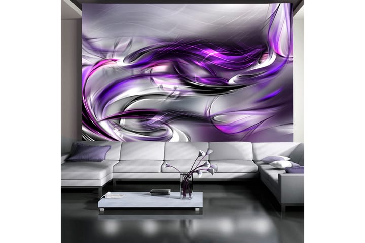 Valokuvatapetti Purple Swirls 200x140 - Artgeist sp. z o. o. - Valokuvatapetit