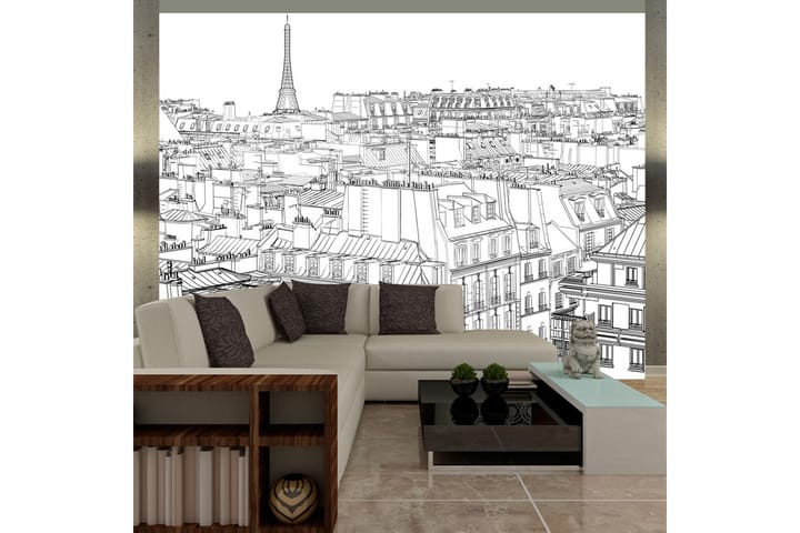 Valokuvatapetti Parisian S Sketchbook 300x231 - Artgeist sp. z o. o. - Sisustustuotteet - Seinäkoristeet - Tapetit - Valokuvatapetit