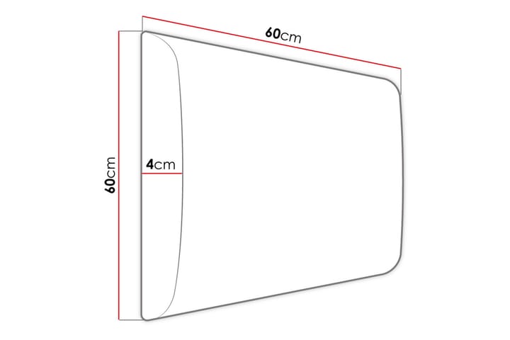 Verhoiltu seinäpaneeli Zaratuz 60x60 cm - Sininen - Sisustustuotteet - Seinäkoristeet