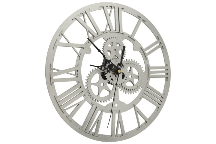 Wall Clock Silver 30 cm Acrylic - Hopea - Sisustustuotteet - Seinäkoristeet - Kellot