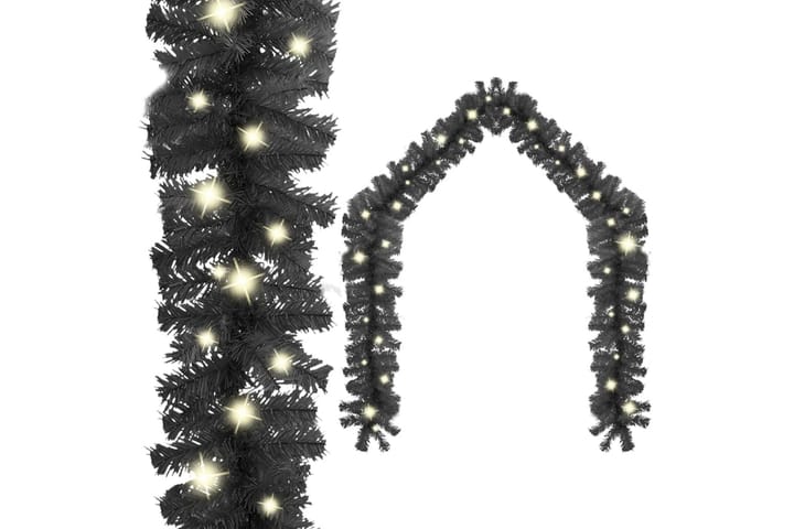 Jouluköynnös LED-valoilla 5 m musta - Musta - Köynnös - Juhlakoristeet - Sisustusesineet - Uudenvuoden koristeet