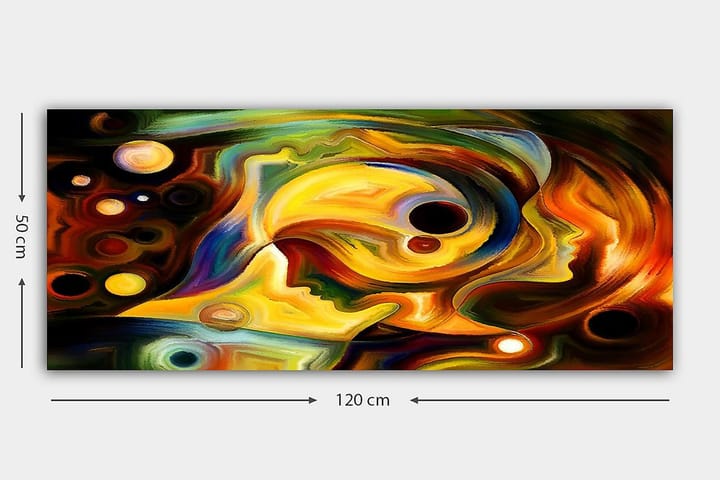 Canvastaulu YTY Abstract & Fractals Monivärinen - 120x50 cm - Sisustustuotteet - Taulu & taide - Canvas-taulu