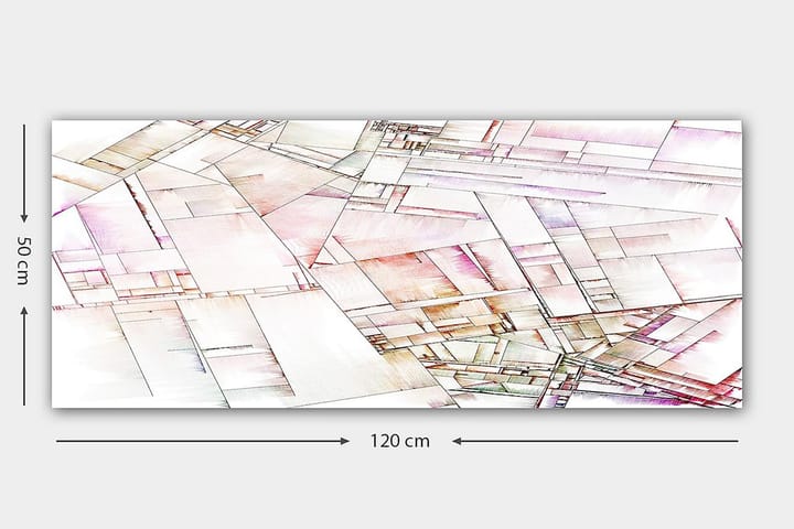 Canvastaulu YTY Abstract & Fractals Monivärinen - 120x50 cm - Sisustustuotteet - Taulu & taide - Canvas-taulu