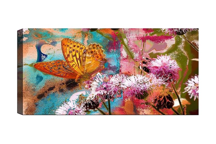 Canvastaulu YTY Floral & Botanical Monivärinen - 120x50 cm - Sisustustuotteet - Taulu & taide - Canvas-taulu