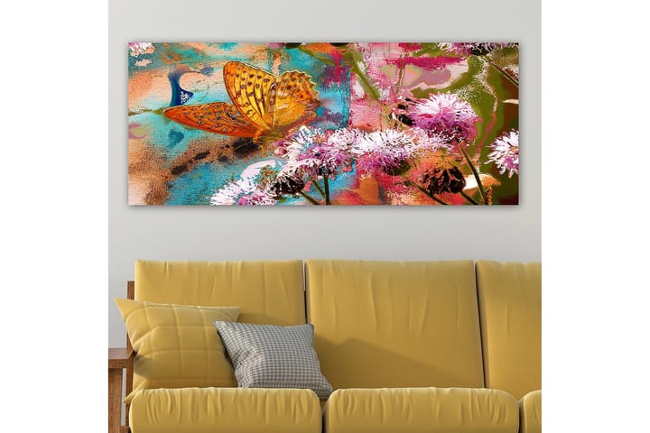 Canvastaulu YTY Floral & Botanical Monivärinen - 120x50 cm - Sisustustuotteet - Taulu & taide - Canvas-taulu