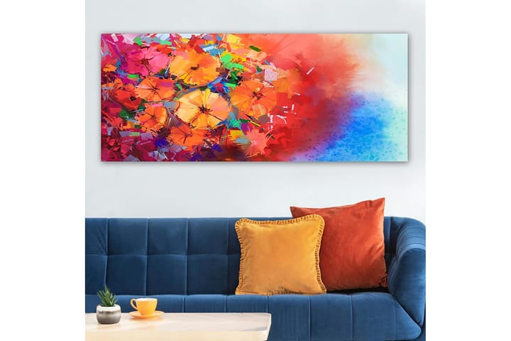 Canvastaulu YTY Floral & Botanical Monivärinen - 120x50 cm - Sisustustuotteet - Taulu & taide - Canvas-taulu