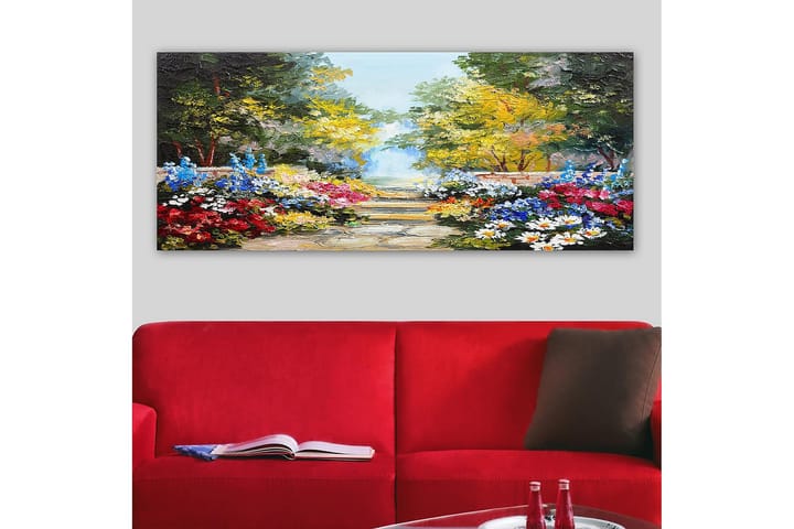 Canvastaulu YTY Floral & Botanical Monivärinen - 120x50 cm - Sisustustuotteet - Taulu & taide - Canvas-taulu