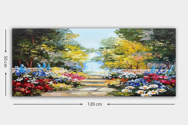 Canvastaulu YTY Floral & Botanical Monivärinen - 120x50 cm - Sisustustuotteet - Taulu & taide - Canvas-taulu