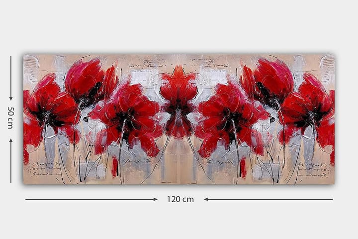 Canvastaulu YTY Floral & Botanical Monivärinen - 120x50 cm - Sisustustuotteet - Taulu & taide - Canvas-taulu