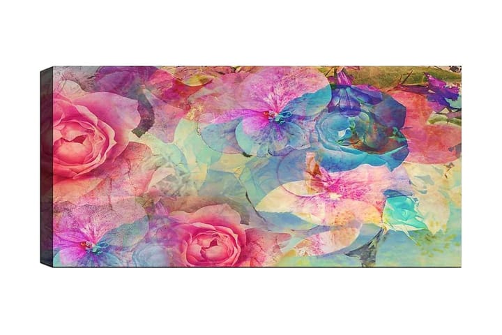 Canvastaulu YTY Floral & Botanical Monivärinen - 120x50 cm - Sisustustuotteet - Taulu & taide - Canvas-taulu