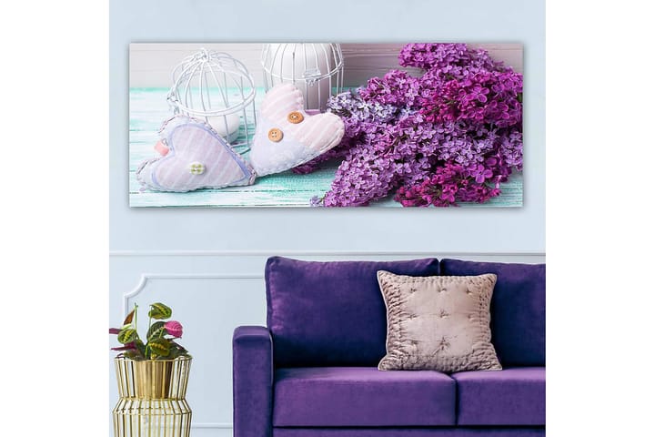 Canvastaulu YTY Floral & Botanical Monivärinen - 120x50 cm - Sisustustuotteet - Taulu & taide - Canvas-taulu