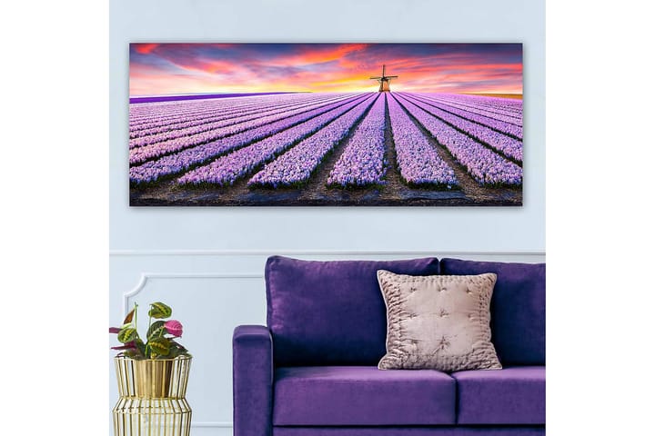 Canvastaulu YTY Floral & Botanical Monivärinen - 120x50 cm - Sisustustuotteet - Taulu & taide - Canvas-taulu