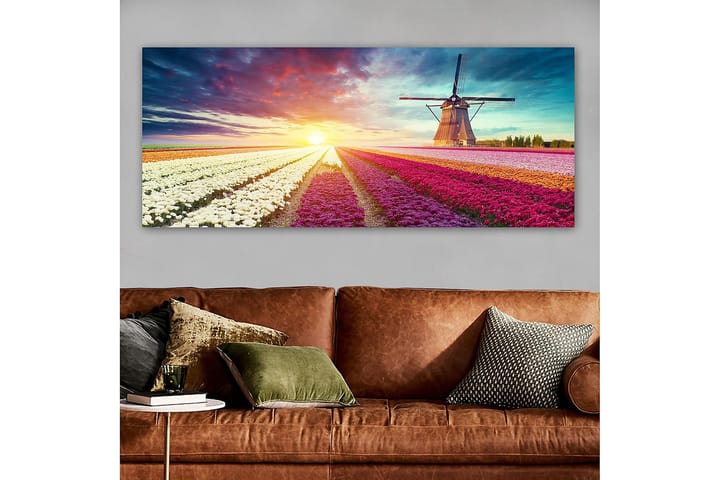 Canvastaulu YTY Floral & Botanical Monivärinen - 120x50 cm - Sisustustuotteet - Taulu & taide - Canvas-taulu