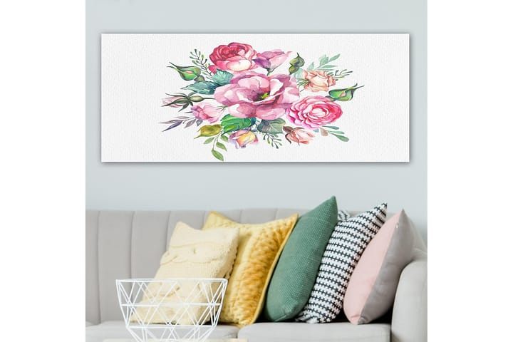 Canvastaulu YTY Floral & Botanical Monivärinen - 120x50 cm - Sisustustuotteet - Taulu & taide - Canvas-taulu