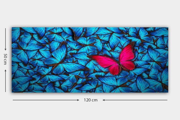 Canvastaulu YTY Floral & Botanical Monivärinen - 120x50 cm - Sisustustuotteet - Taulu & taide - Canvas-taulu