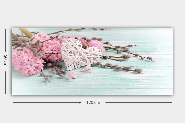 Canvastaulu YTY Floral & Botanical Monivärinen - 120x50 cm - Sisustustuotteet - Taulu & taide - Canvas-taulu