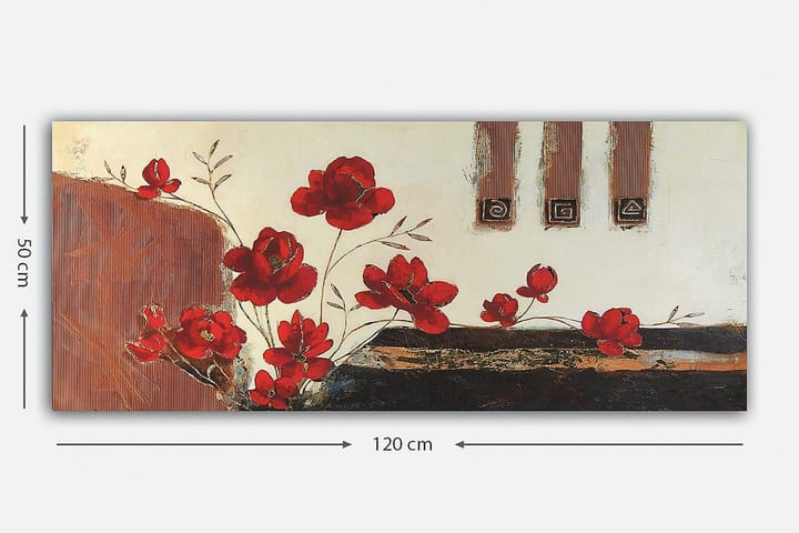 Canvastaulu YTY Floral & Botanical Monivärinen - 120x50 cm - Sisustustuotteet - Taulu & taide - Canvas-taulu