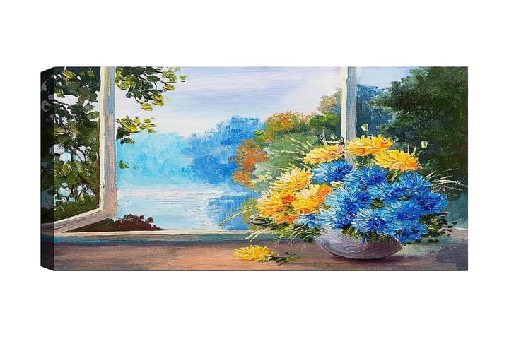 Canvastaulu YTY Floral & Botanical Monivärinen - 120x50 cm - Sisustustuotteet - Taulu & taide - Canvas-taulu