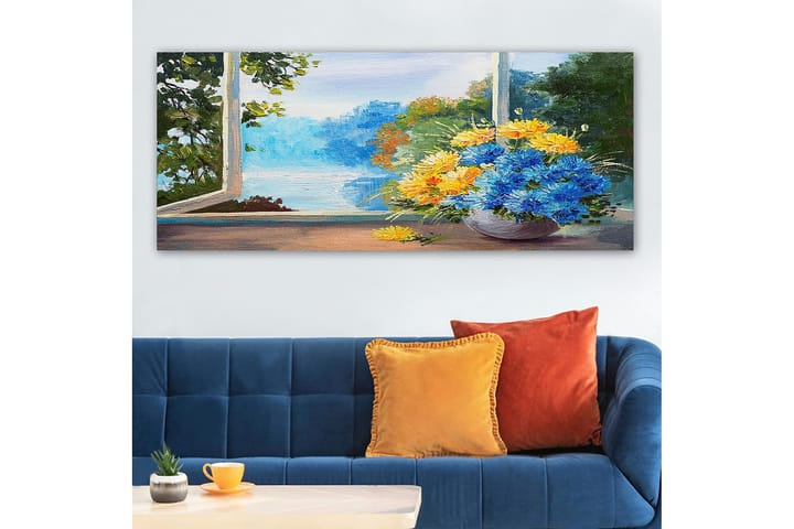 Canvastaulu YTY Floral & Botanical Monivärinen - 120x50 cm - Sisustustuotteet - Taulu & taide - Canvas-taulu