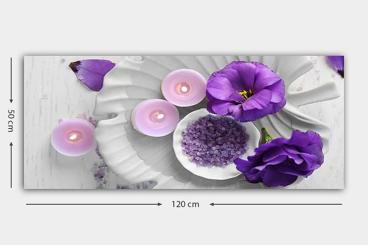 Canvastaulu YTY Floral & Botanical Monivärinen - 120x50 cm - Sisustustuotteet - Taulu & taide - Canvas-taulu