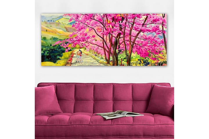 Canvastaulu YTY Floral & Botanical Monivärinen - 120x50 cm - Sisustustuotteet - Taulu & taide - Canvas-taulu