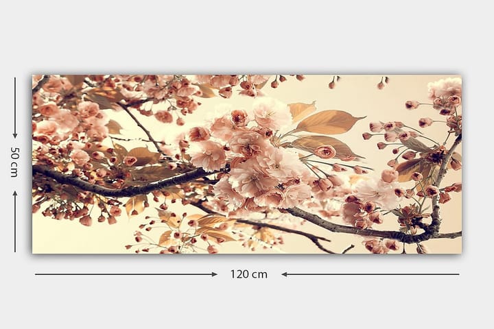 Canvastaulu YTY Floral & Botanical Monivärinen - 120x50 cm - Sisustustuotteet - Taulu & taide - Canvas-taulu