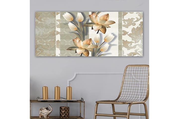 Canvastaulu YTY Floral & Botanical Monivärinen - 120x50 cm - Sisustustuotteet - Taulu & taide - Canvas-taulu