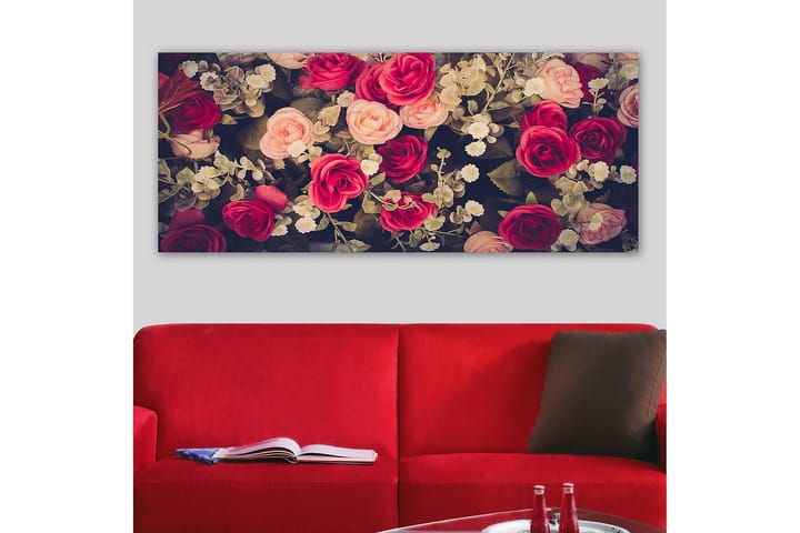 Canvastaulu YTY Floral & Botanical Monivärinen - 120x50 cm - Sisustustuotteet - Taulu & taide - Canvas-taulu