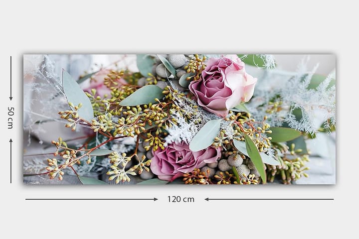 Canvastaulu YTY Floral & Botanical Monivärinen - 120x50 cm - Sisustustuotteet - Taulu & taide - Canvas-taulu