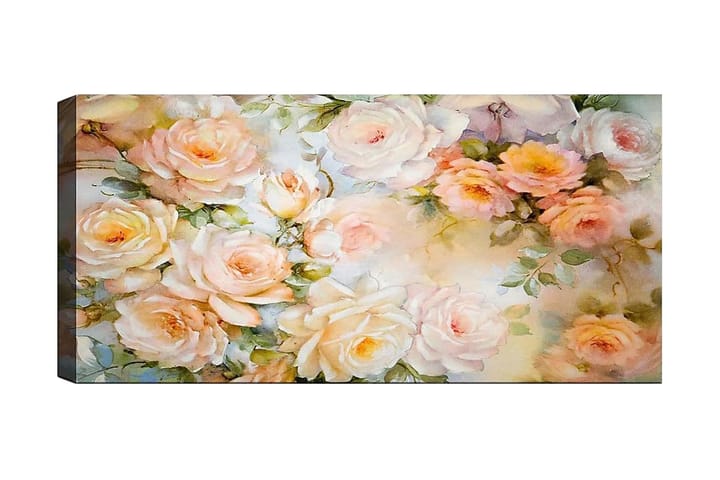 Canvastaulu YTY Floral & Botanical Monivärinen - 120x50 cm - Sisustustuotteet - Taulu & taide - Canvas-taulu