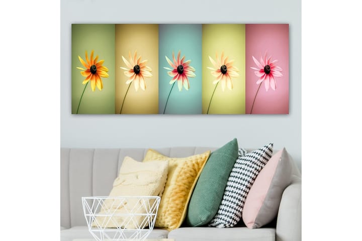 Canvastaulu YTY Floral & Botanical Monivärinen - 120x50 cm - Sisustustuotteet - Taulu & taide - Canvas-taulu