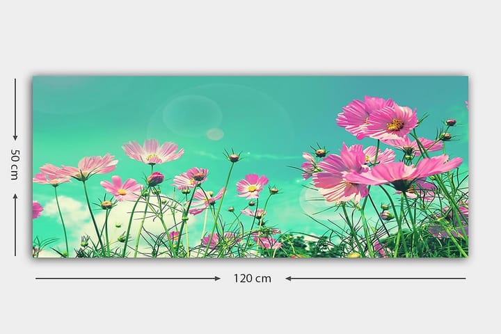 Canvastaulu YTY Floral & Botanical Monivärinen - 120x50 cm - Sisustustuotteet - Taulu & taide - Canvas-taulu