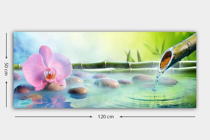 Canvastaulu YTY Floral & Botanical Monivärinen - 120x50 cm - Sisustustuotteet - Taulu & taide - Canvas-taulu