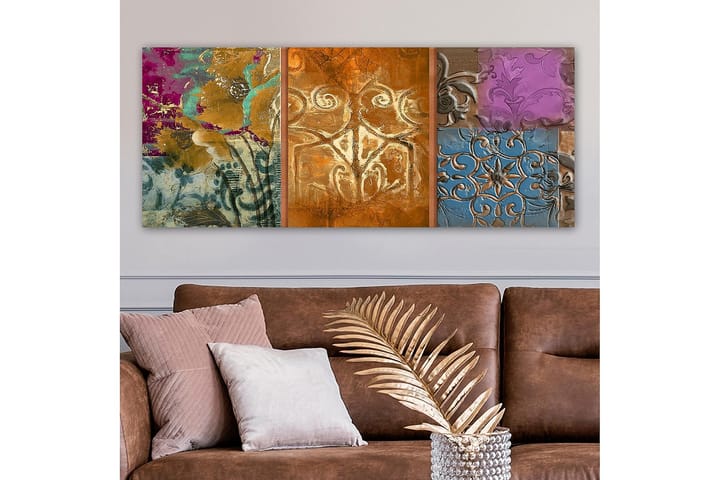 Canvastaulu YTY Floral & Botanical Monivärinen - 120x50 cm - Sisustustuotteet - Taulu & taide - Canvas-taulu