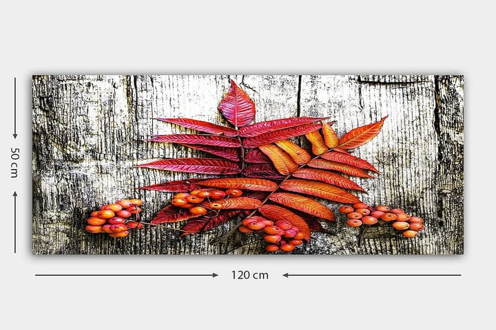 Canvastaulu YTY Floral & Botanical Monivärinen - 120x50 cm - Sisustustuotteet - Taulu & taide - Canvas-taulu