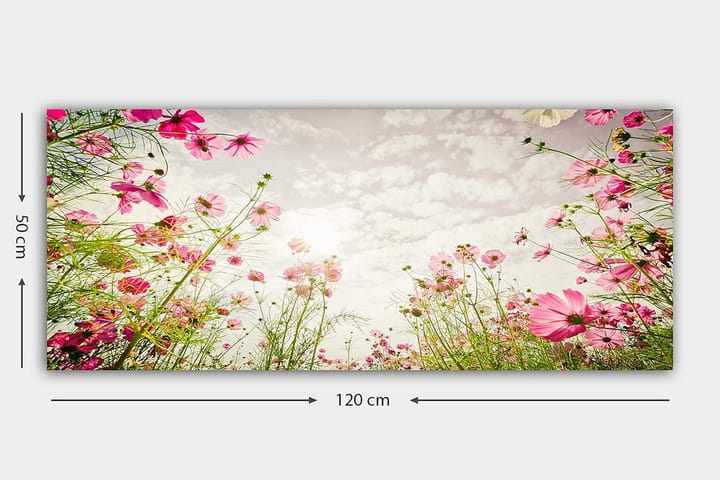 Canvastaulu YTY Floral & Botanical Monivärinen - 120x50 cm - Sisustustuotteet - Taulu & taide - Canvas-taulu