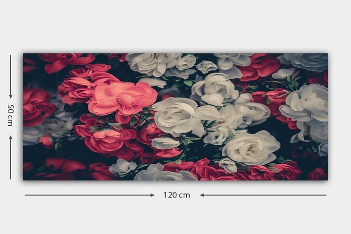 Canvastaulu YTY Floral & Botanical Monivärinen - 120x50 cm - Sisustustuotteet - Taulu & taide - Canvas-taulu