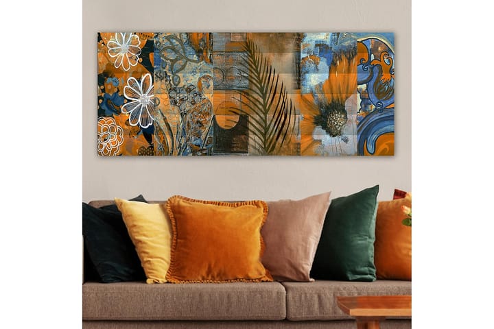 Canvastaulu YTY Floral & Botanical Monivärinen - 120x50 cm - Sisustustuotteet - Taulu & taide - Canvas-taulu