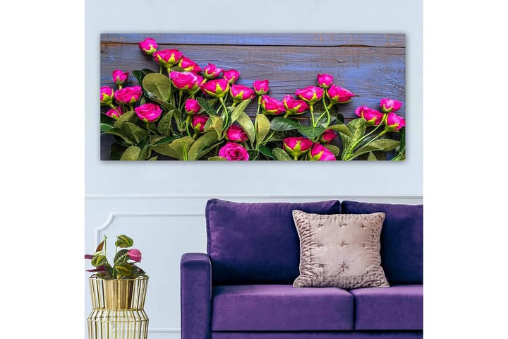 Canvastaulu YTY Floral & Botanical Monivärinen - 120x50 cm - Sisustustuotteet - Taulu & taide - Canvas-taulu